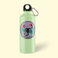 Scorpio Zodiac Sign Printed Sipper Bottles for Astrology Fans