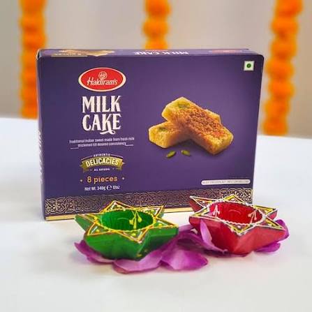 Shubh Aarambh Diya & Milk Cake Box