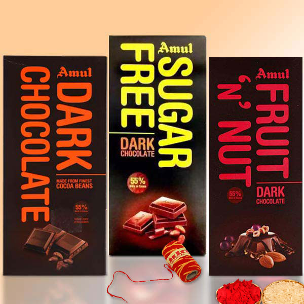 Special Amul Chocolates hamper for Brother