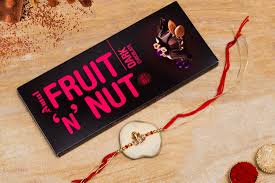Spiritual Ganesha Rakhi Paired Amul Fruit N Nut Chocolate