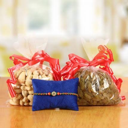 Sweet and crunchy medley with fancy Rakhi