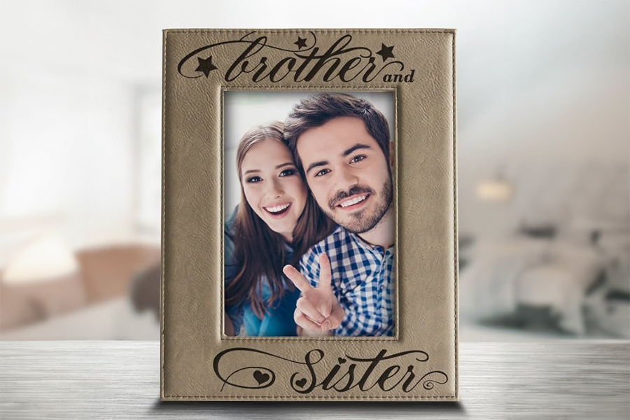 Treasured keepsakes Tabletop Personalized Photo Frame for Bhai dooj